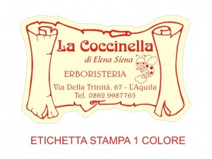 Etichette adesive per erboristerie, cosmetica, cosmesi (mm 55X36)  (cod.3M )